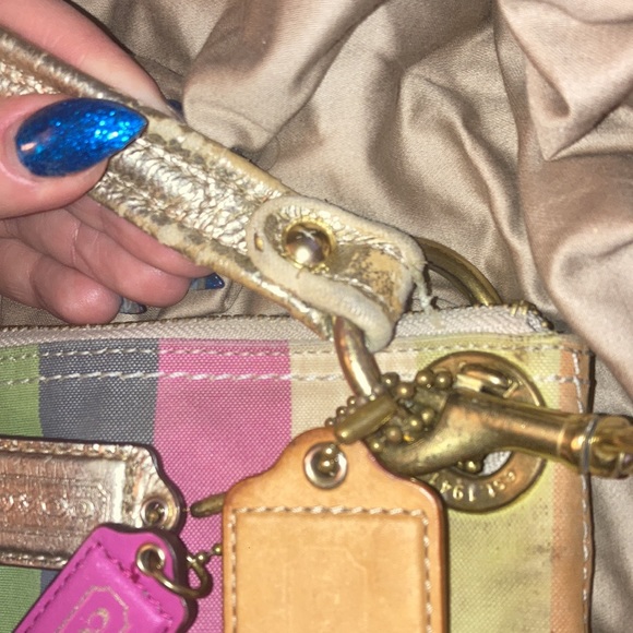 Vintage Rainbow Striped Coach Bag - Picture 4 of 11